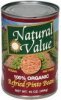 Natural Value refried pinto beans 100% organic Calories