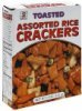Umeya rice crackers toasted, assorted Calories