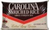 Carolina rice enriched extra long grain Calories