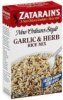 Zatarains rice mix garlic & herb Calories