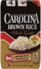Carolina rice whole grain brown Calories
