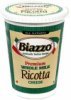 Biazzo ricotta cheese whole milk Calories