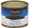 Essential Everyday ripe olives chopped Calories