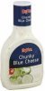 Hy-Vee salad dressing chunky blue cheese Calories