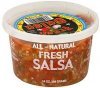 Oasis Mediterranean Cuisine salsa fresh Calories