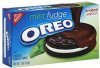 Oreo sandwich cookies chocolate, mint fudge covered Calories