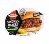 Hormel sandwich makers pork seasoned, with barbecue sauce Calories