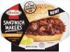 Hormel sandwich makers chicken with barbecue sauce Calories