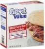 Great Value sandwiches bbq pork rib Calories