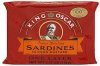King Oscar sardines finest brisling, in dijon mustard Calories