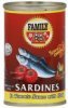 Family sardines in tomato sauce with chili, hot Calories