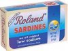 Roland sardines packed in water Calories