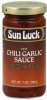 Sun Luck sauce hot chili garlic Calories