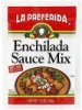 La Preferida sauce mix enchilada Calories