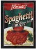 Parade sauce mix spaghetti Calories