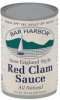 Bar Harbor sauce red clam, new england style Calories