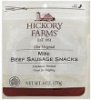 Hickory Farms sausage snacks beef, mini Calories