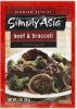 Simply Asia seasoning mix beef & broccoli Calories