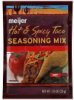 Meijer seasoning mix hot & spicy taco, hot Calories