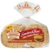 Arnold select 100% whole wheat pre-sliced sandwich thins Calories