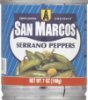 San Marcos serrano peppers Calories