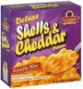 Our Family shells & cheddar dinner deluxe, family size Calories
