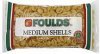 Foulds shells medium Calories