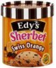 Edys sherbet swiss orange Calories