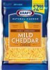Kraft Natural Cheese shredded cheese cheddar mild pre-priced $2.99 Calories