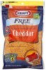 Kraft shredded cheese cheddar Calories