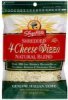 ShopRite shredded cheese natural blend, 4 cheese pizza Calories