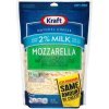 Kraft shredded low-moisture part-skim mozzarella cheese made with 2% milk Calories