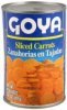 Goya sliced carrots Calories