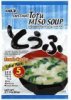 Kabuto soup instant, miso, tofu, value pack Calories