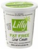 Lillys sour cream european-style, fat free Calories