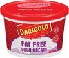 Darigold sour cream fat free Calories