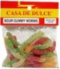 Casa De Dulce sour gummy worms Calories