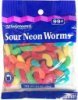 Walgreens sour neon worms pre-priced Calories