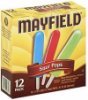 Mayfield sour pops assorted flavors Calories