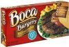 Boca soy protein burgers roasted onion Calories