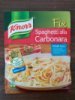 Knorr spaghetti alla carbonara Calories