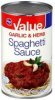 Kroger spaghetti sauce garlic & herb Calories