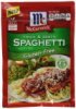 Mccormick spaghetti sauce mix thick and zesty Calories