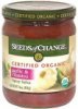 Seeds of Change spicy salsa certified organic, garlic & cilantro Calories