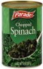 Parade spinach chopped Calories