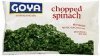 Goya spinach chopped Calories