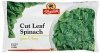 ShopRite spinach cut leaf Calories
