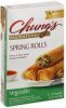 Chungs spring rolls vegetable Calories