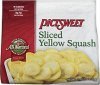 Pictsweet squash all natural sliced yellow Calories