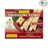 Golden strawberry cheesecake crepes Calories